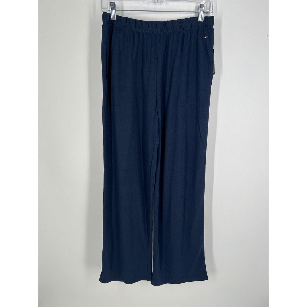 Tommy Hilfiger Womens‎ Sky Captain Navy Blue Sleepwear Long Pants RLF0924 Size M